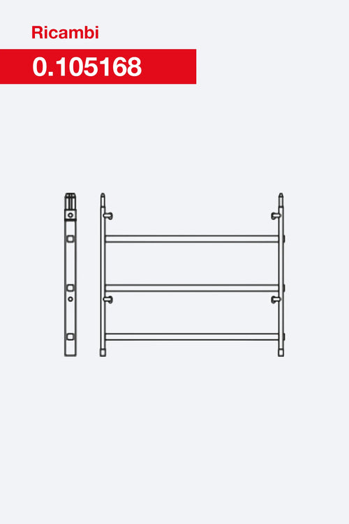 Fiancata 6 gradini 0.105168 Faraone per trabattelli Rapido System 105×160 e 105×180