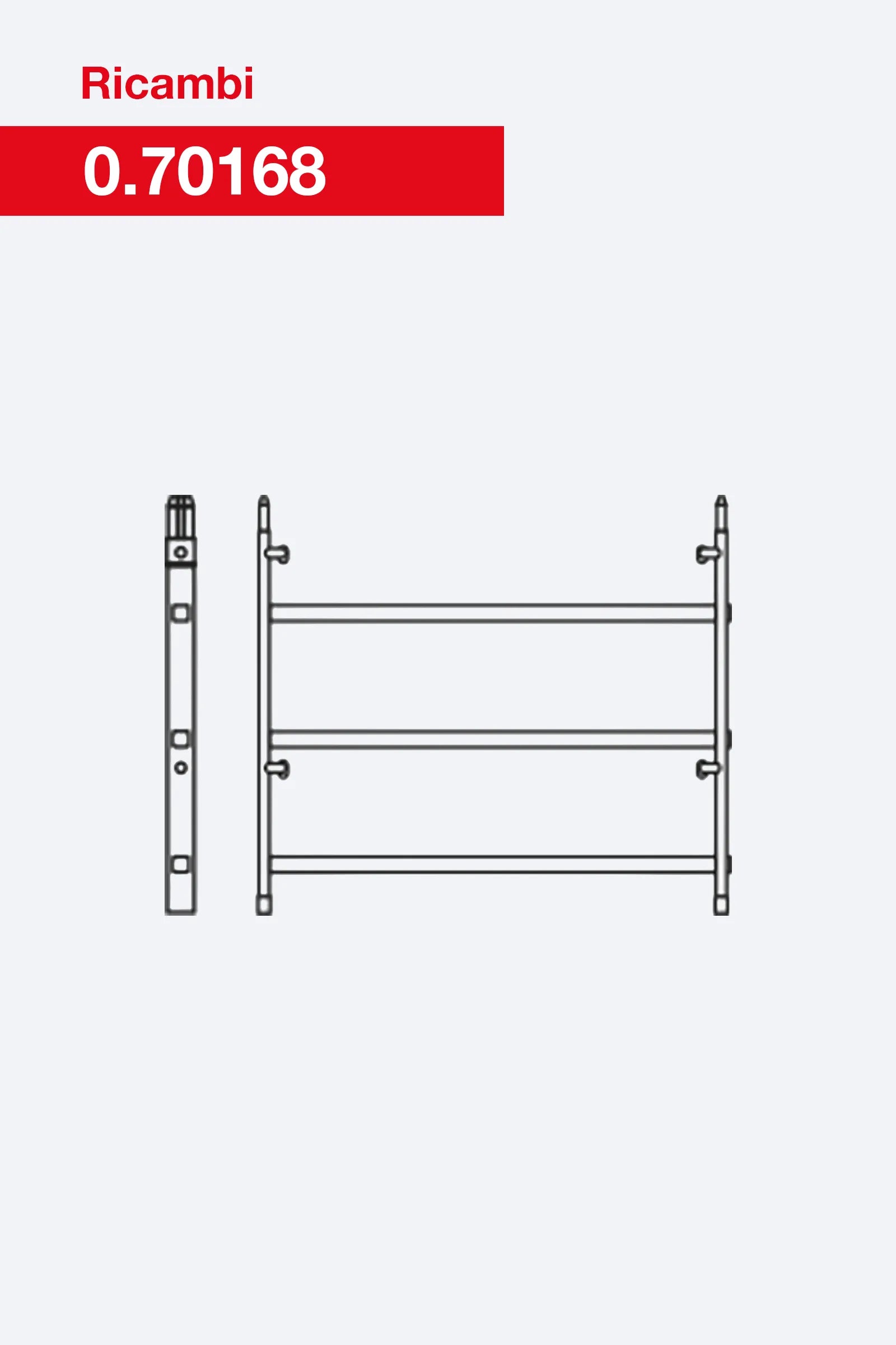 Fiancata 6 gradini 0.70168 Faraone per trabattelli Rapido System 80×160 e 80×180