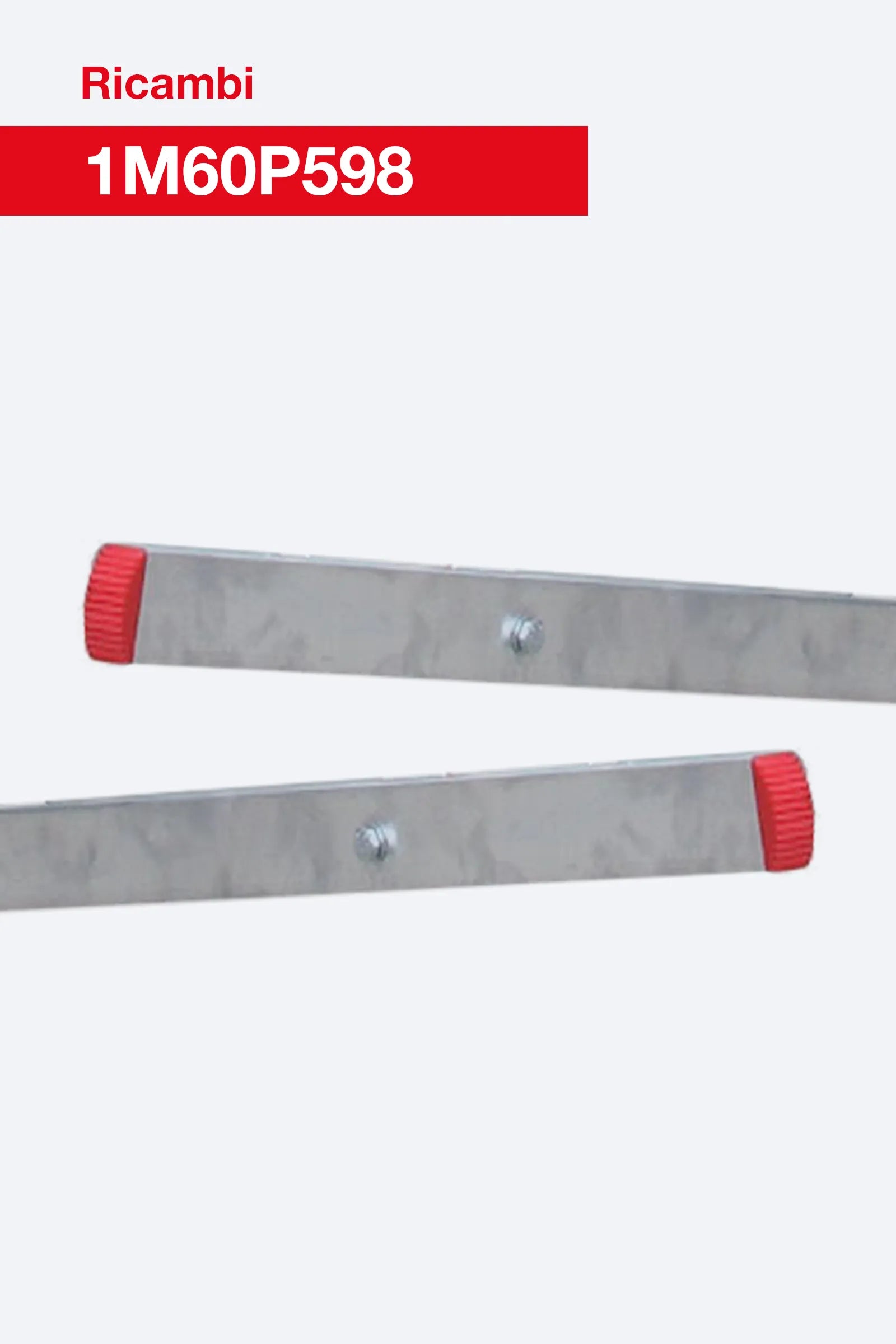 Coppia di maniglie per sollevamento 1M60P598 per scale professionali in alluminio SMT e SM. Ricambio originale Faraone.