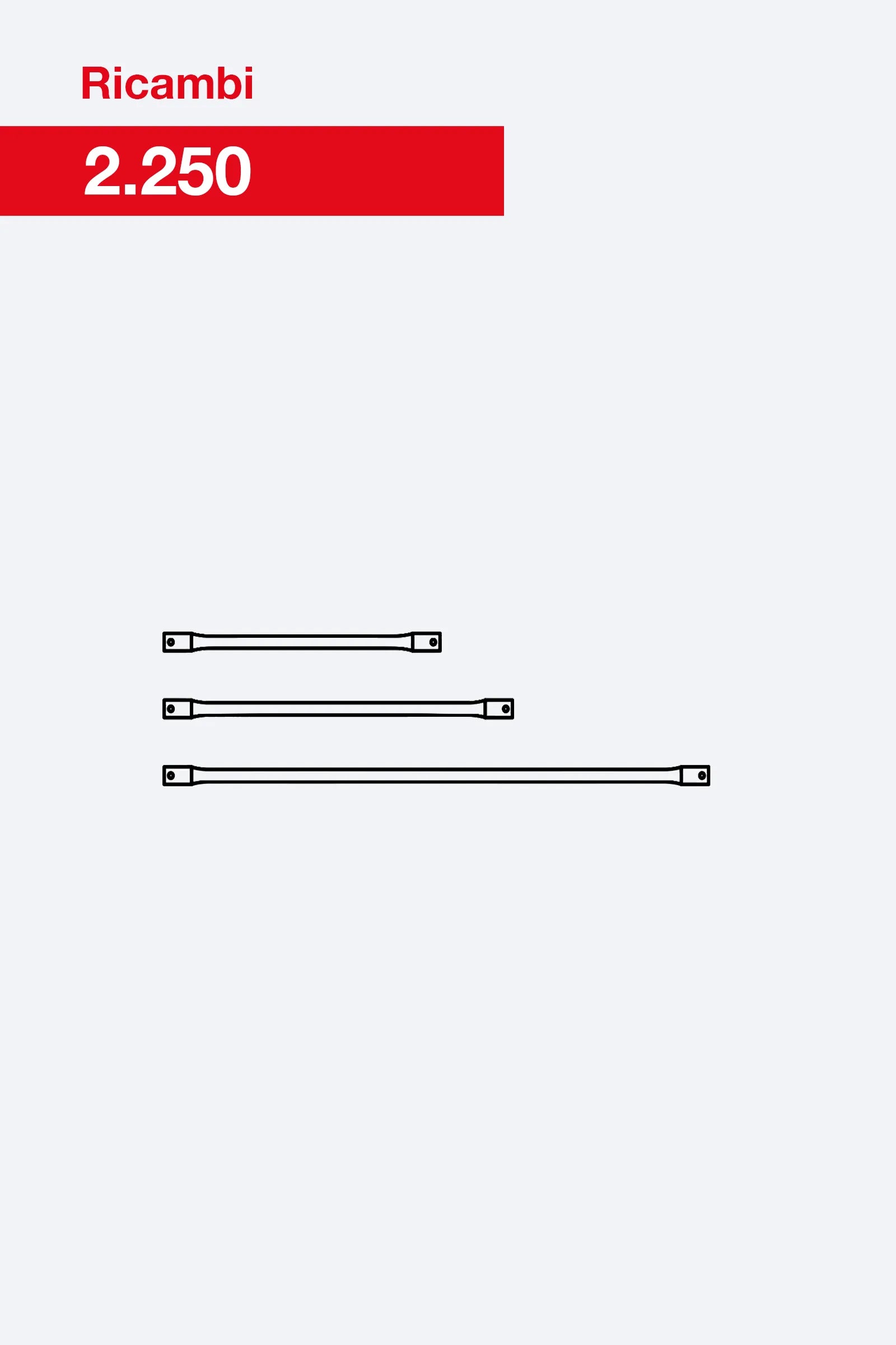 Diagonale da 250 cm 2.250 Faraone per trabattelli Rapido System