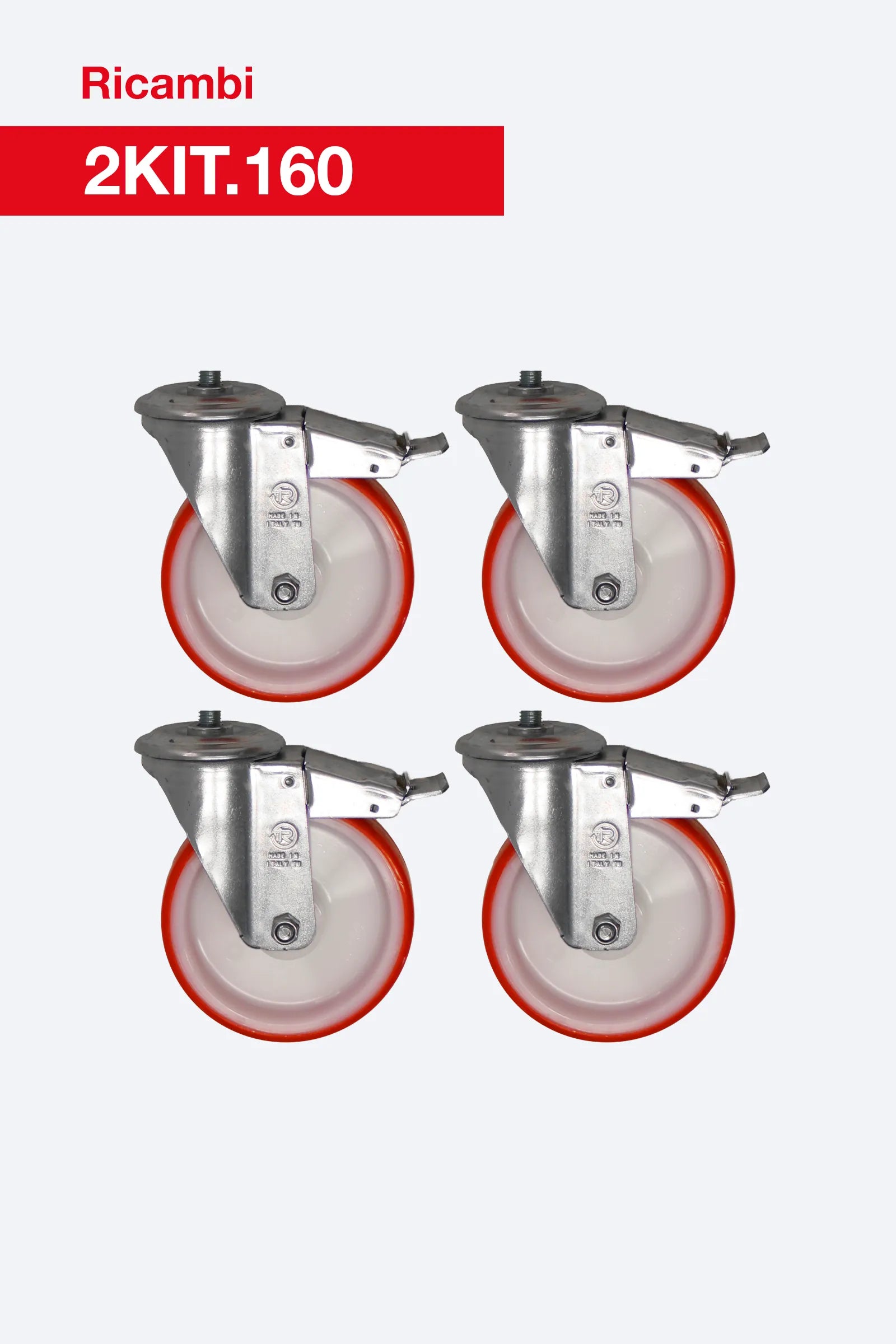 Kit 4 ruote 2KIT.160 Faraone trabattelli Rapido 160