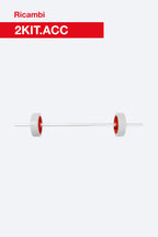 Kit ruote scorrimento per scale multiuso 3 elementi 2KIT.ACC per scale professionali in alluminio multiuso ST.3N e 3CM. Ricambio originale Faraone.