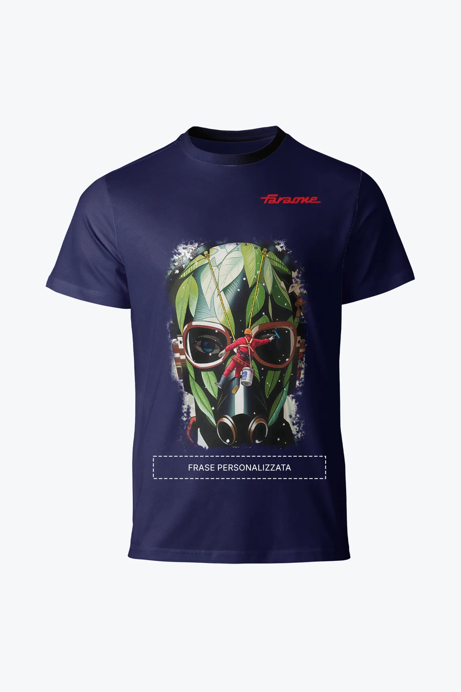 T-shirt cotone blu TS02 Safety Vision Faraone collezione Safety at Work
