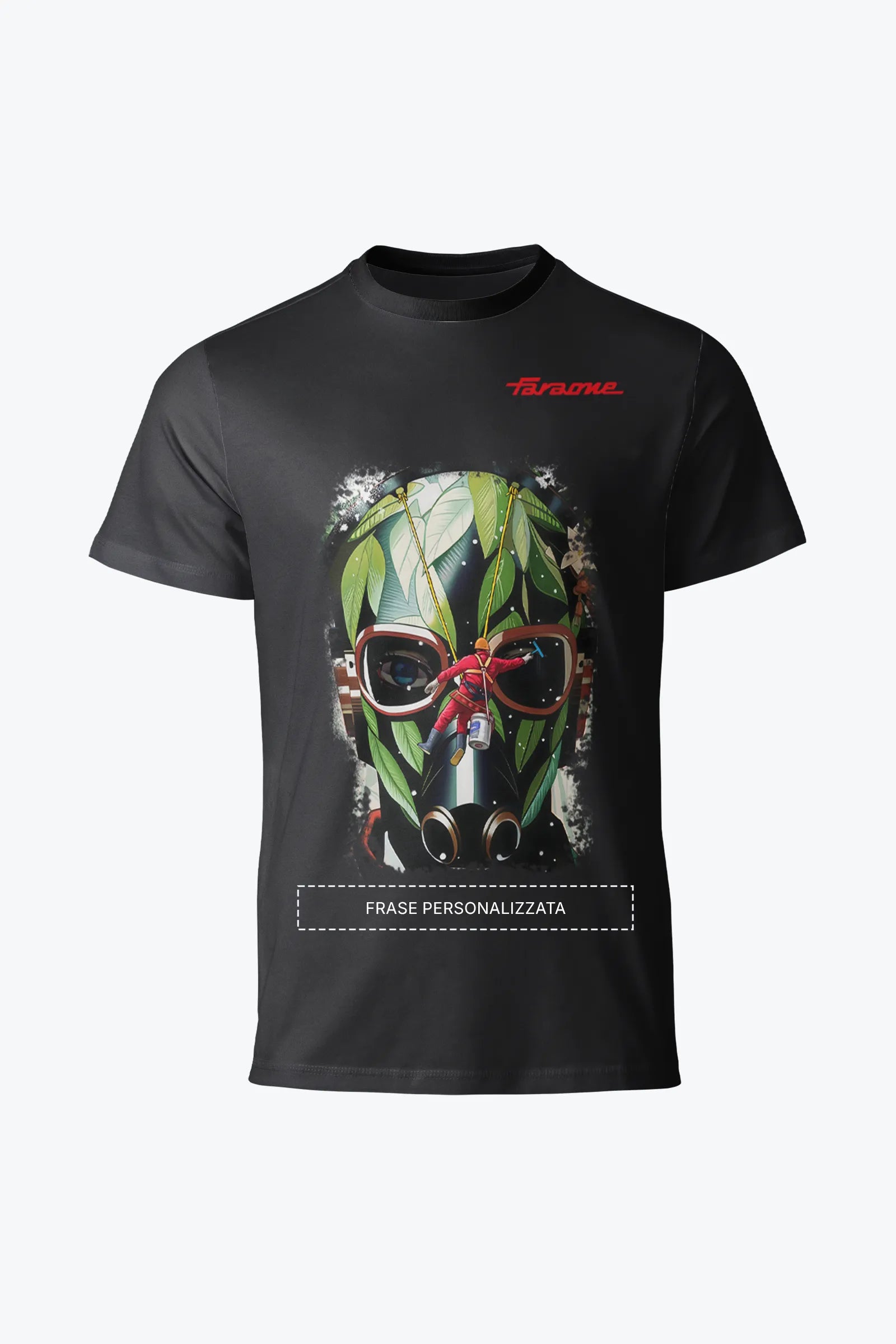 T-shirt cotone nero TS02 Safety Vision Faraone collezione Safety at Work