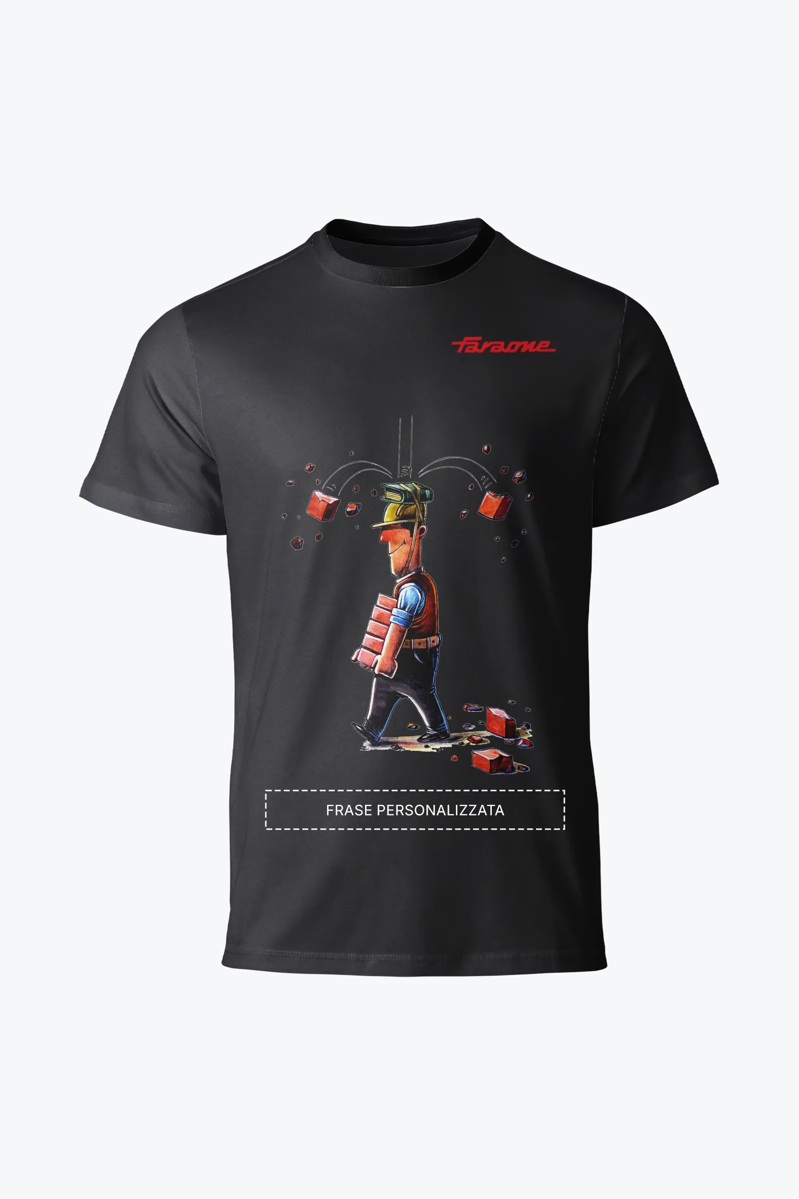 T-shirt cotone nero TS05 Knowledge  Faraone collezione Safety at Work