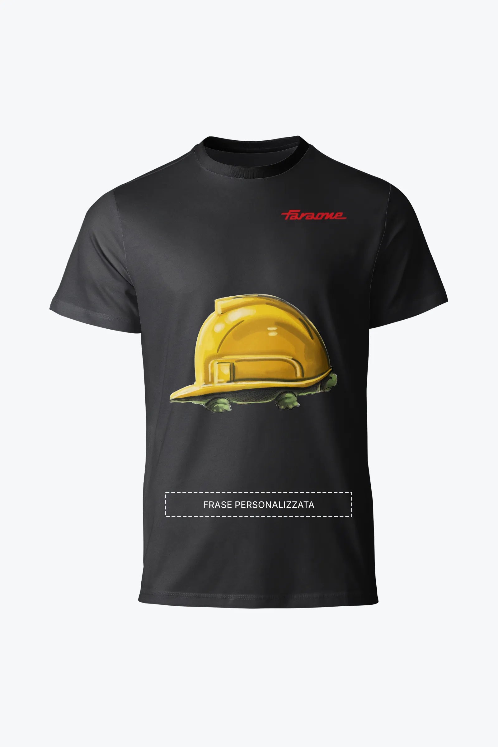 T-shirt cotone nero TS09 Safety Turtle Faraone collezione Safety at Work