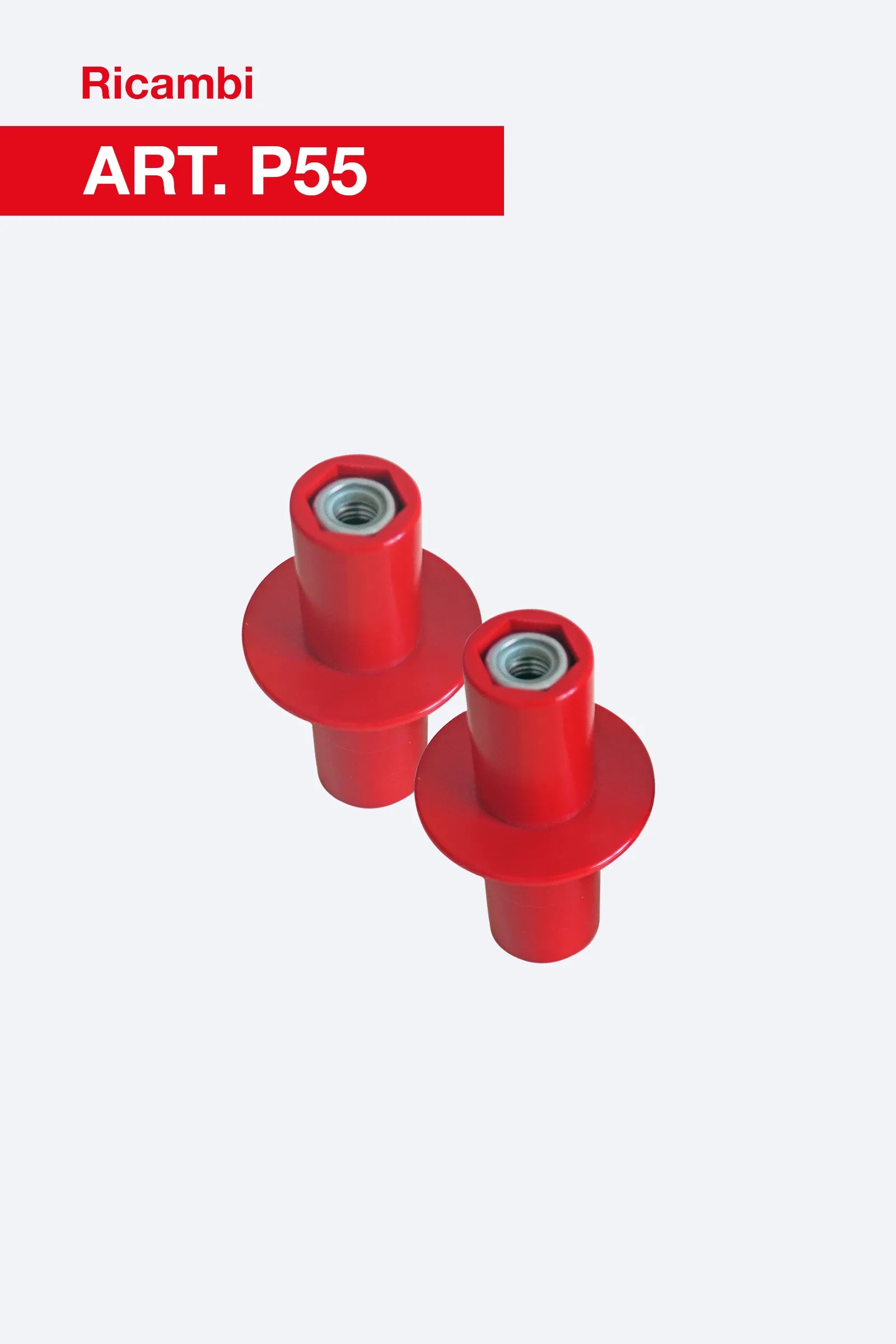 Coppia boccole snodo per scale multiuso ART. P55 Faraone per scale professionali in alluminio multiuso ST.2N, ST.3N e S3.EM