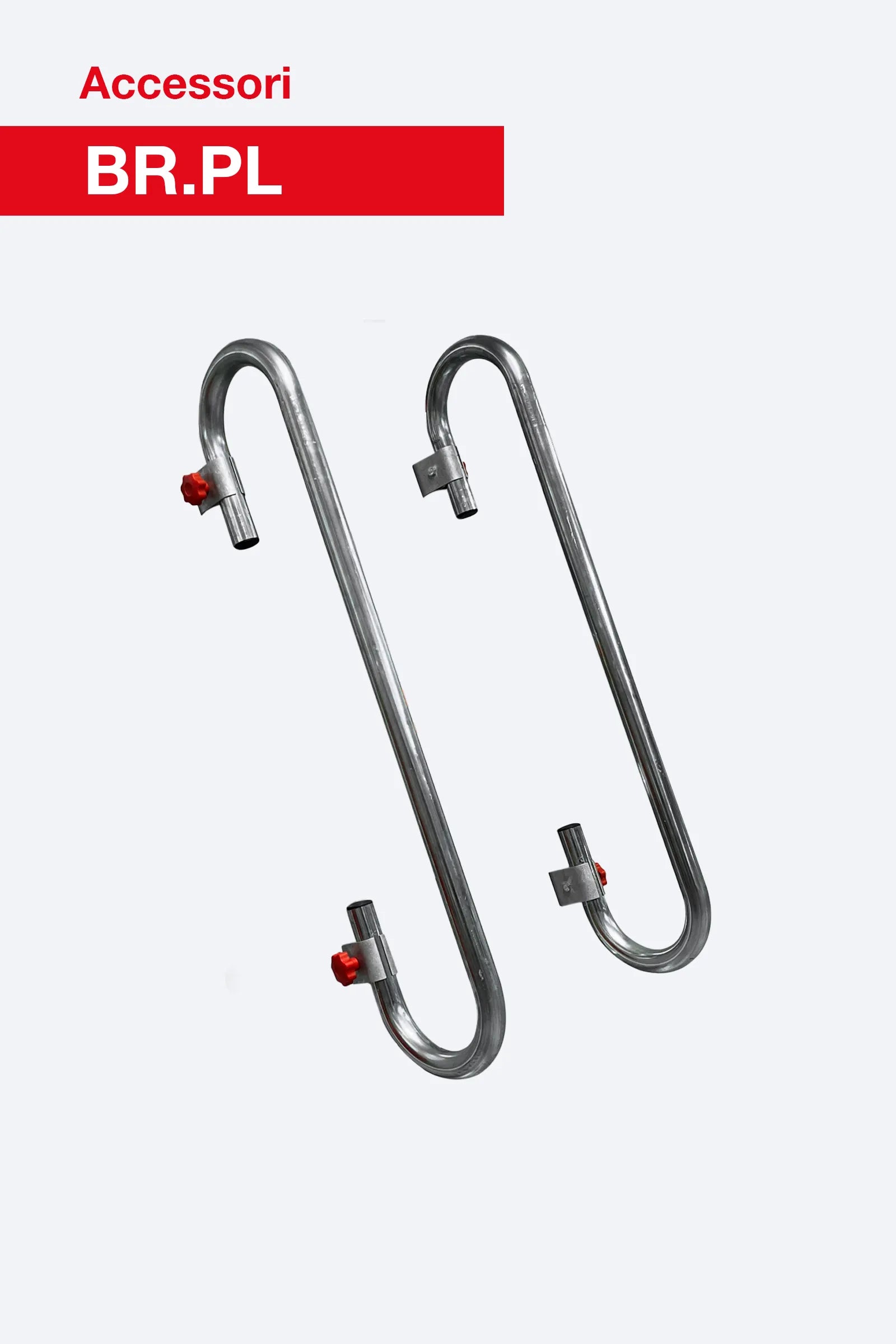 Coppia braccioli BR.PL Faraone per scale professionali a forbice con piattaforma PL
