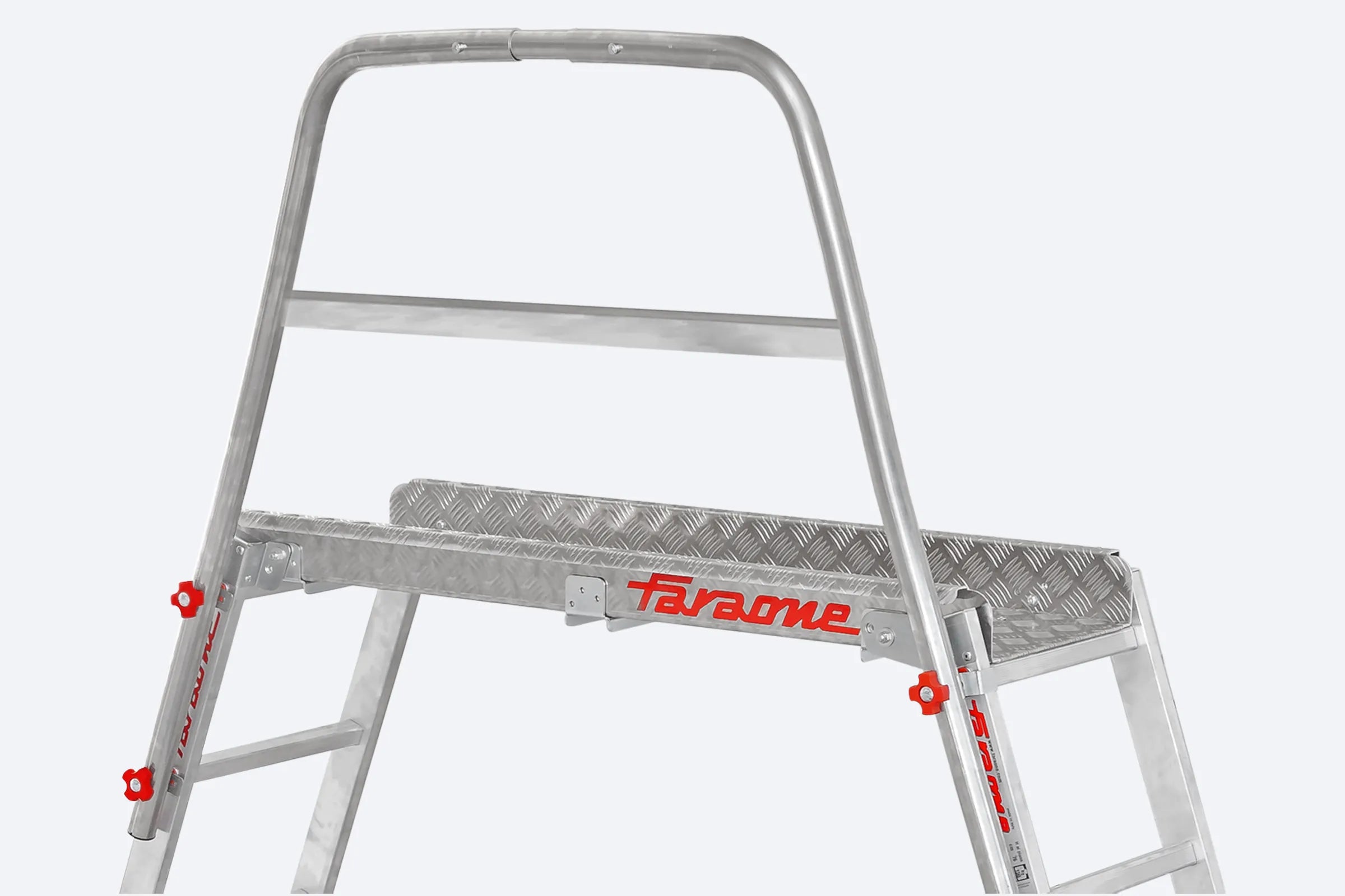 Parapetto protezione BRA3-S Faraone installato su piattaforma di lavoro SGS3