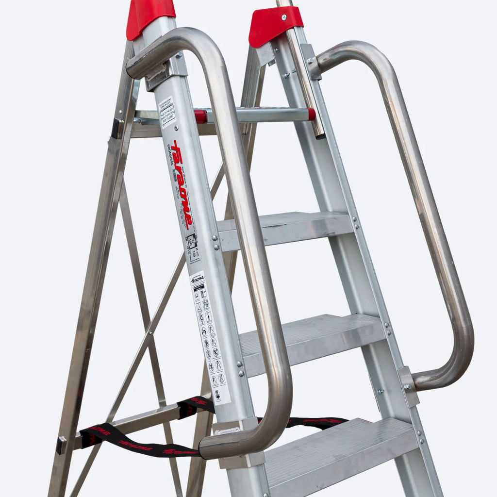 Coppia braccioli corti BRLADY Faraone per scale professionali Lady e Domus in uso