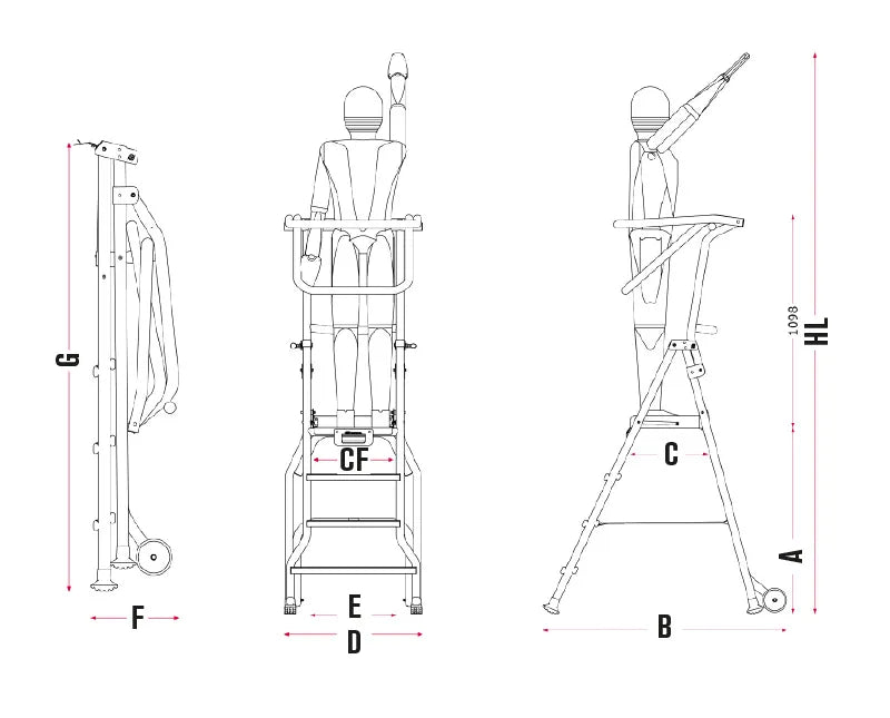 Immagine della scheda tecnica del prodotto PL – Scala professionale in alluminio a forbice con piattaforma