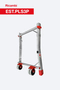 Elemento esterno posteriore EST.PLS3P per scala professionale in alluminio a forbice telescopica con piattaforma PLS3. Ricambio originale Faraone.