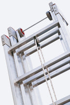 Kit ruote scorrimento in uso per scale multiuso 2-3 elementi 2KIT.AC2, per scale professionali in alluminio multiuso ST.2N, ST.3N, 3CM e S3.EM. Ricambio originale Faraone.