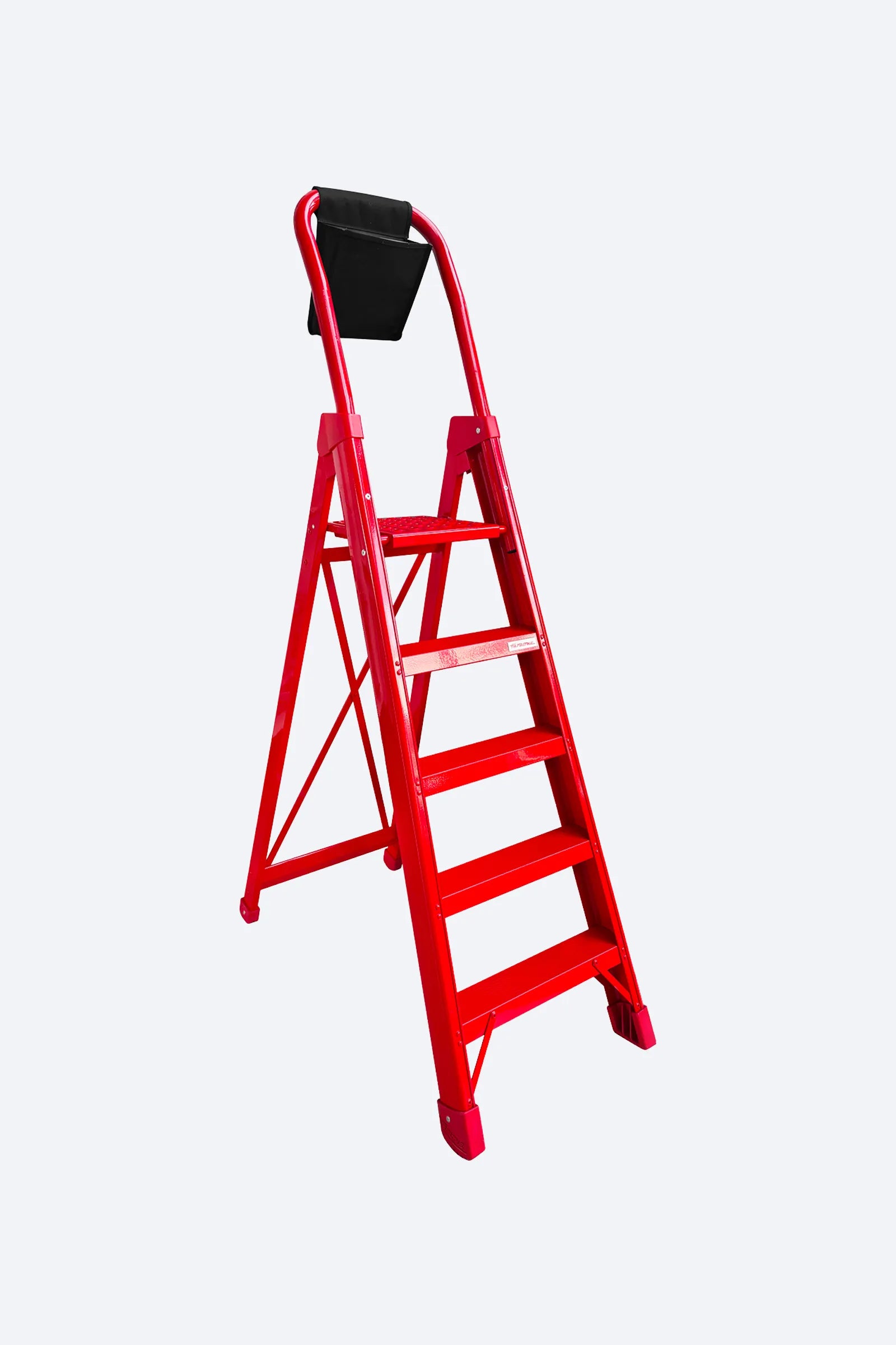 Scala professionale in alluminio a forbice Lady colore rosso Faraone