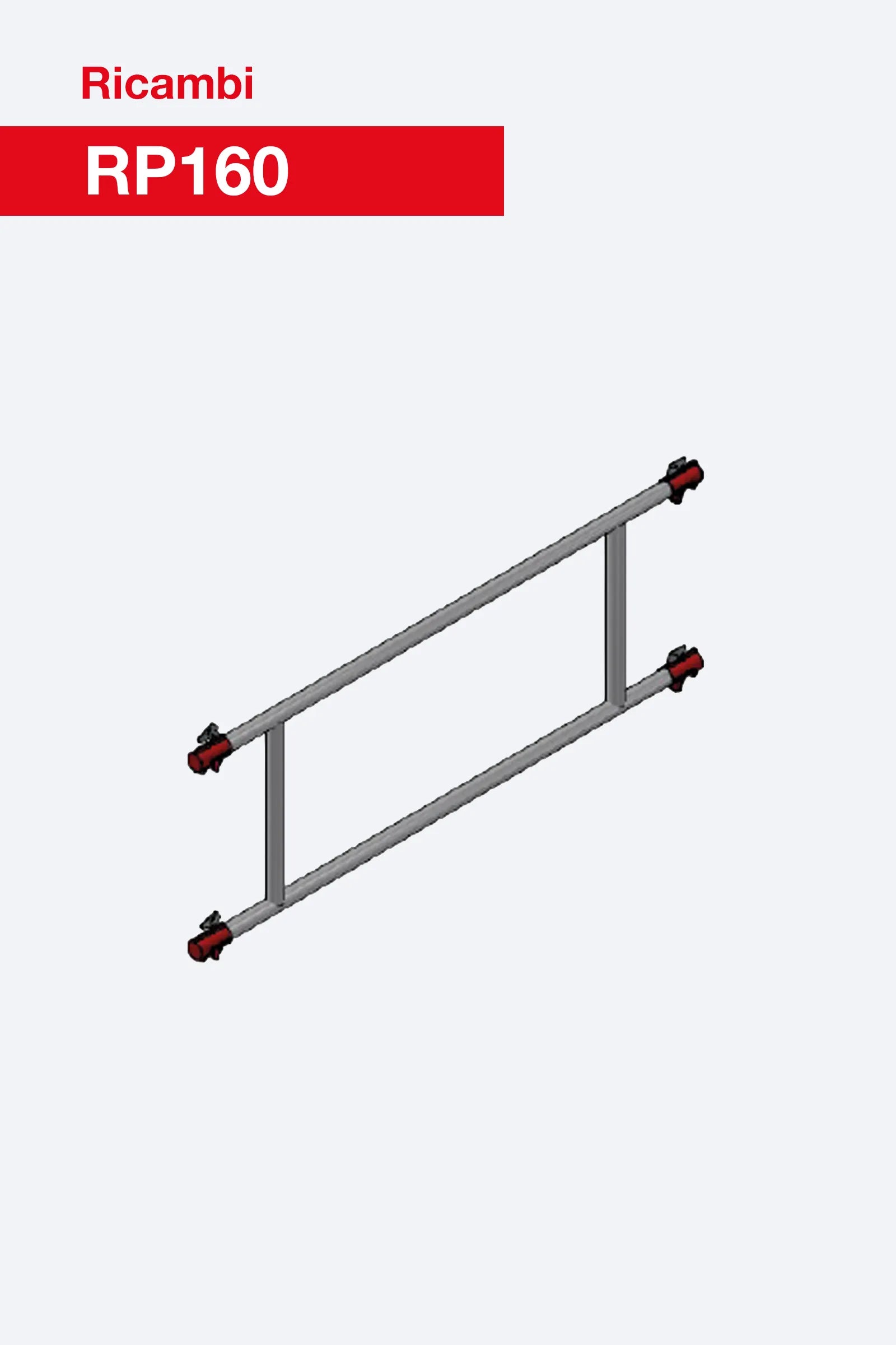 Parapetto sicurezza RP160 Faraone per trabattelli Rapido Super e Rapido Base 75×160