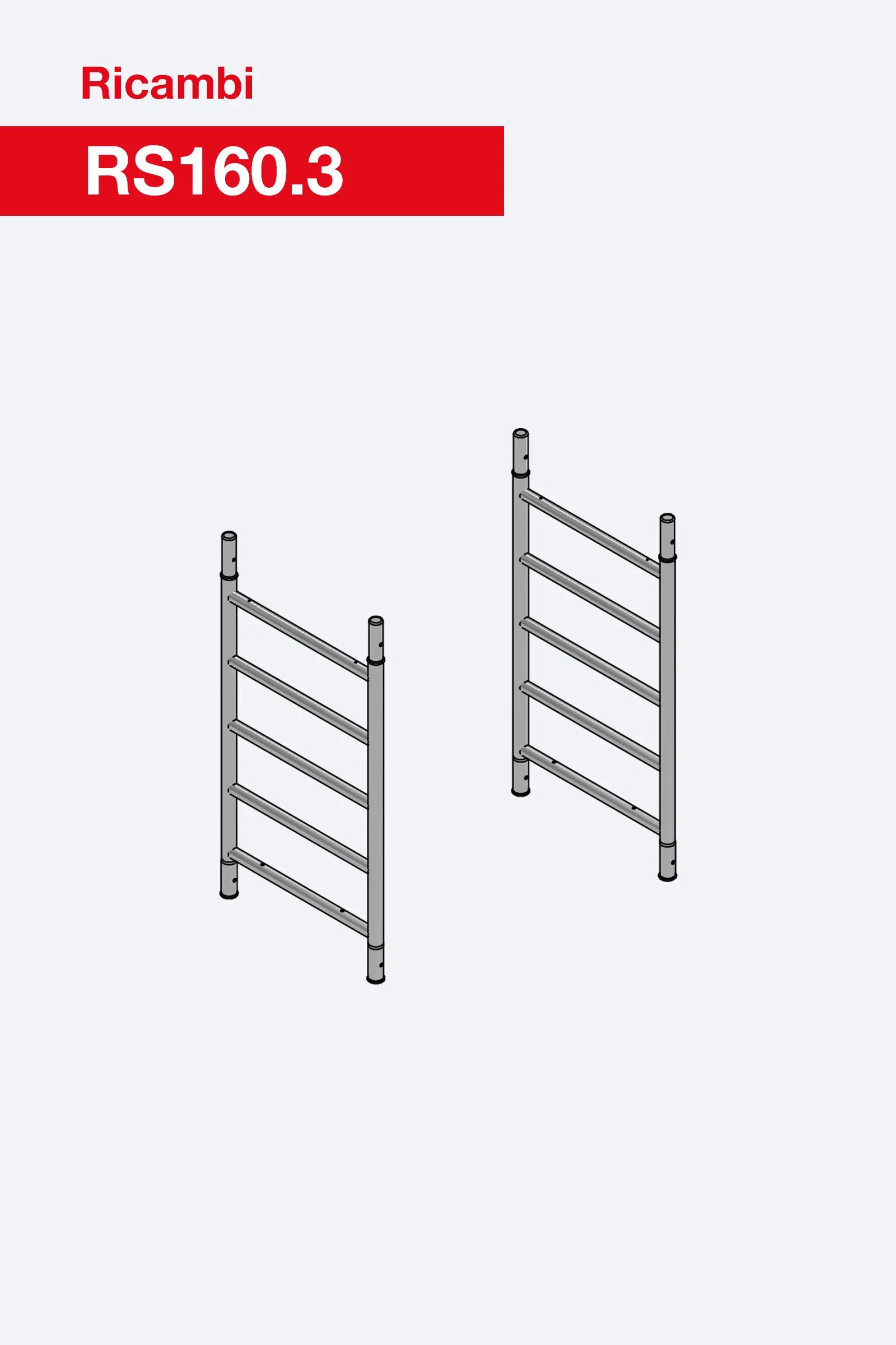 Modulo da 1 M RS160.3 Faraone per trabattelli Rapido Super e Rapido Base 75×160