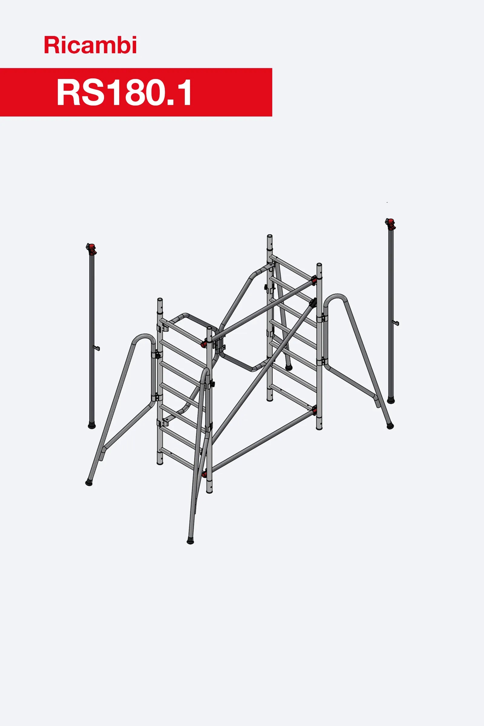 Kit base richiudibile RS180.1 Faraone per trabattelli Rapido Super 100×180
