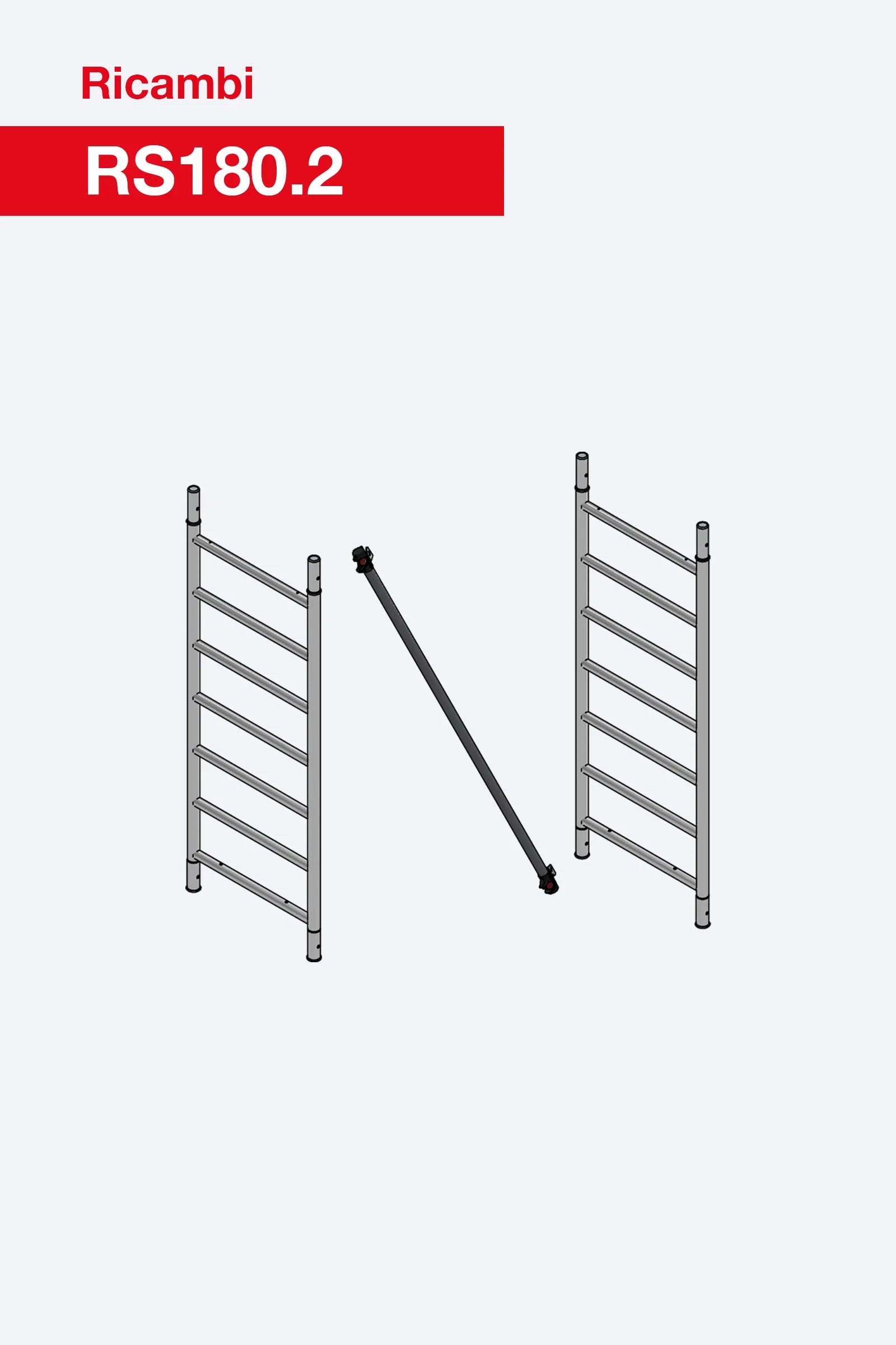 Modulo da 2 M RS180.2 Faraone per trabattelli Rapido Super 100×180