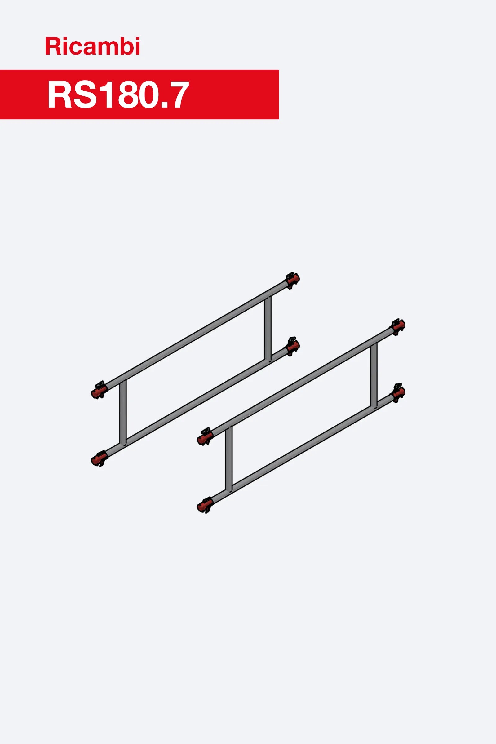 Kit parapetti RS180.7 Faraone per trabattelli Rapido Super 100×180