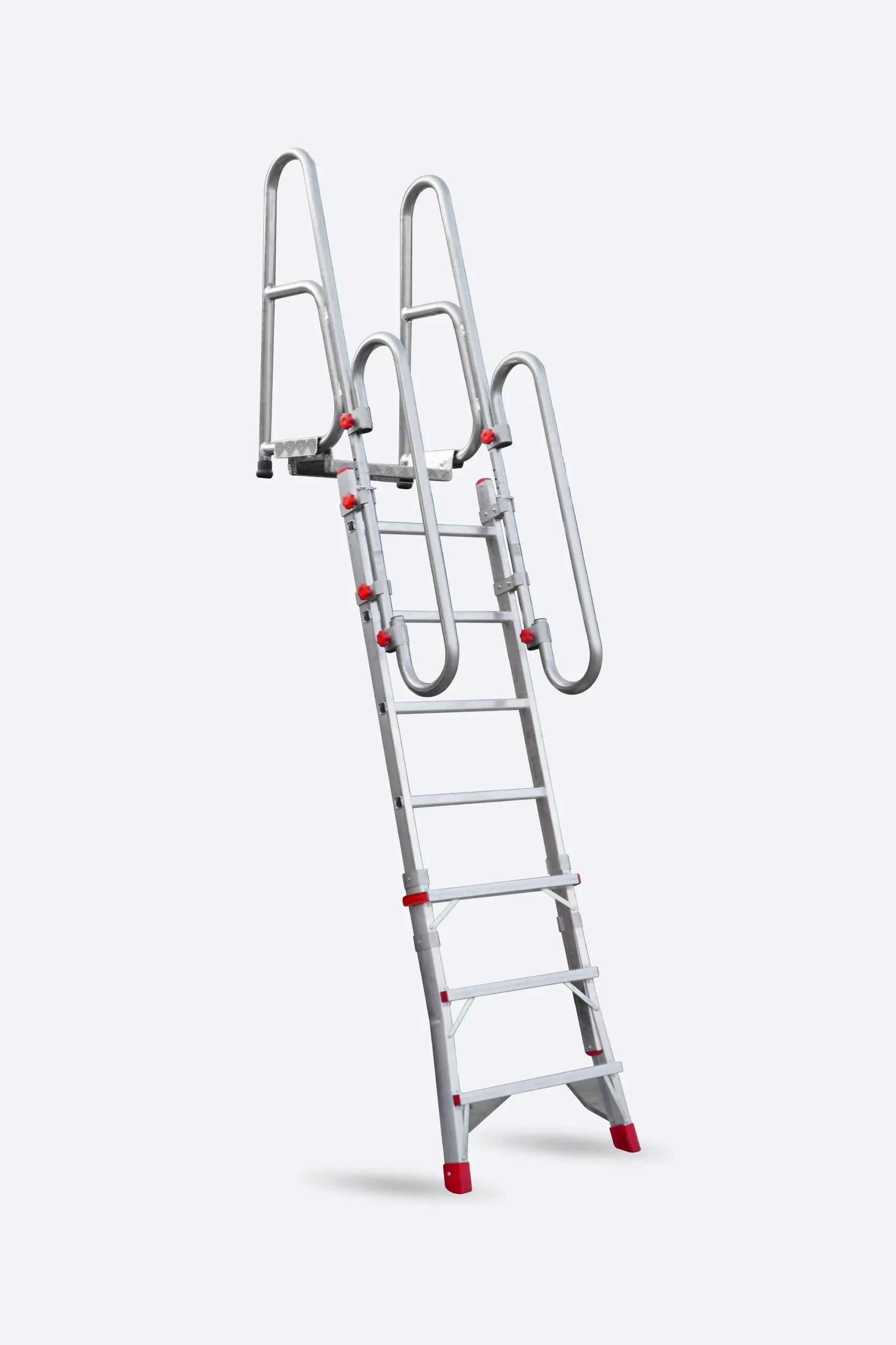 Scala professionale in alluminio singola in appoggio telescopica SCRT Faraone