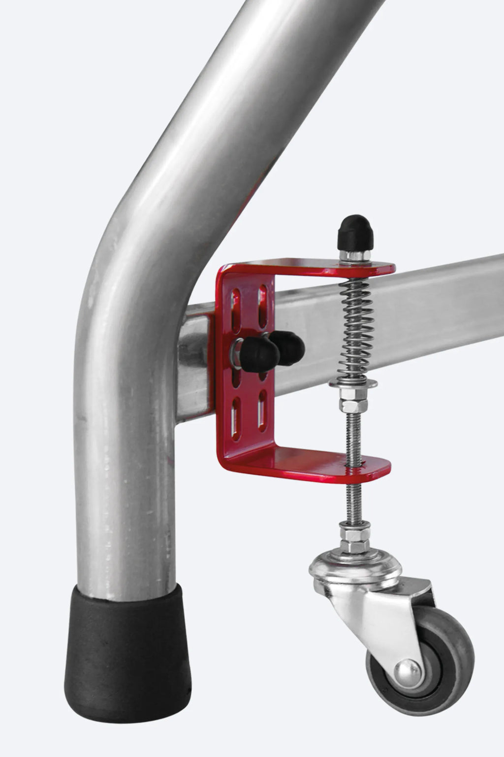 Ruote retrattili SGA/R Faraone applicate su sgabello professionale SGA