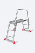 Sgabello professionale in alluminio richiudibile con passerella SGS Faraone