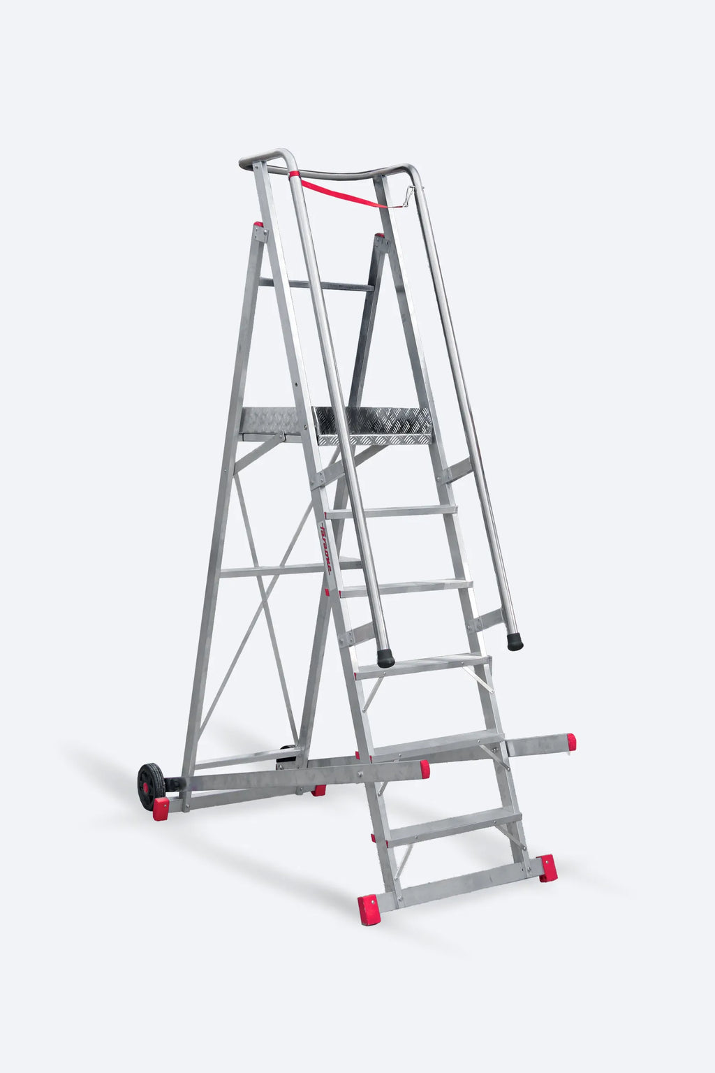 Scala professionale in alluminio a castello con piattaforma SM Faraone