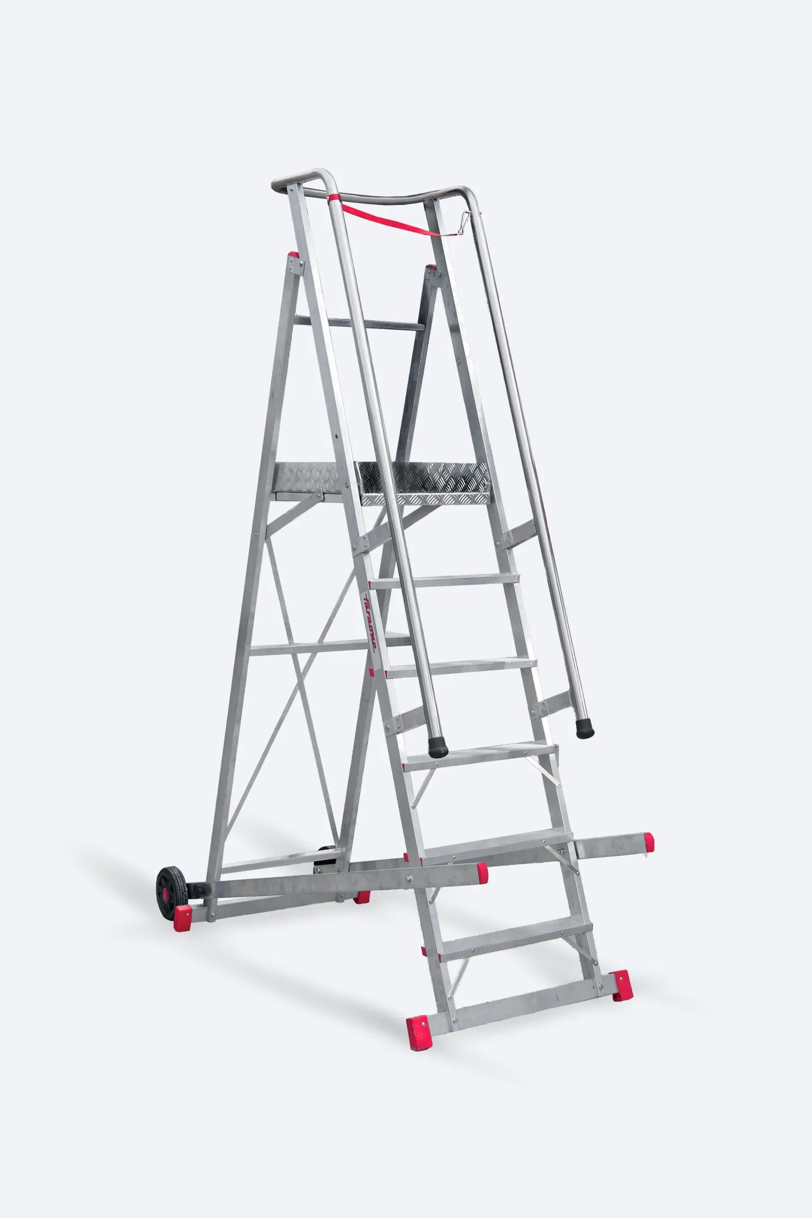 Scala professionale in alluminio a castello con piattaforma SM Faraone