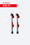 Coppia stabilizzatori richiudibili STA-T1 per scale professionali in alluminio in appoggio T.1, Sella e SAS. Accessorio originale Faraone.