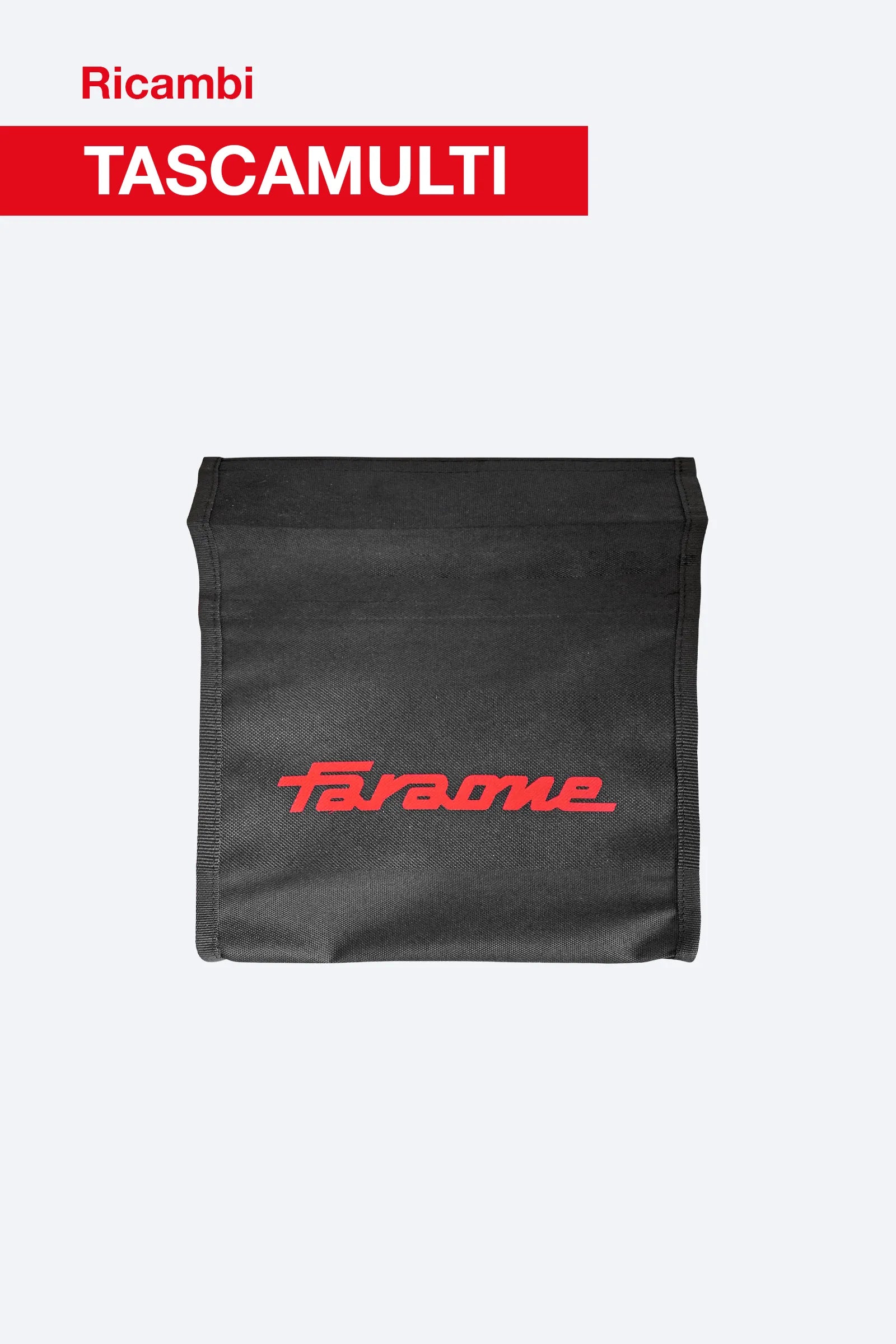 Tasca porta oggetti TASCAMULTI 34×34 cm per scale professionali PL e PLS, sgabelli CM, piattaforme SGS e trabattelli. Ricambio originale Faraone.