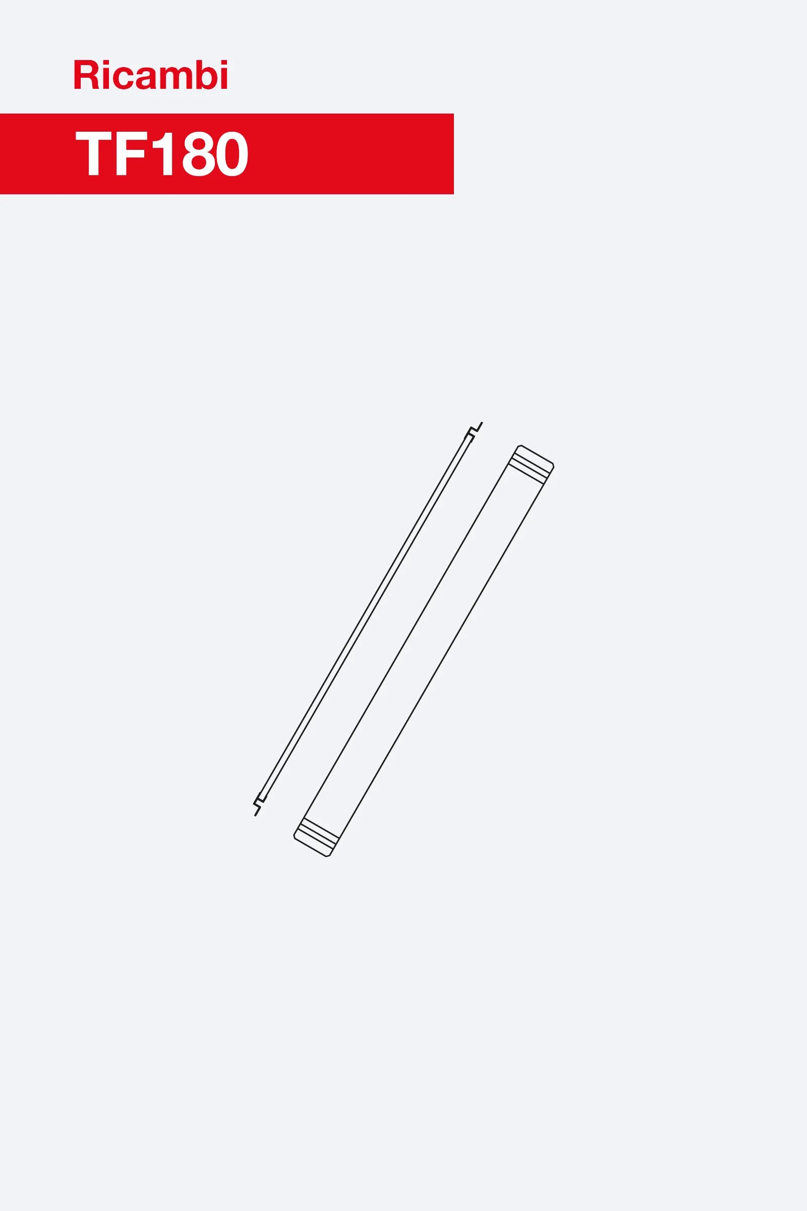 Tavola fermapiede lunga TF180 Faraone per trabattelli Top System con base 180 cm