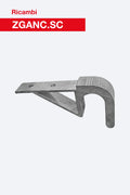 Gancio per scale multiuso ZGANC.SC per scale professionali in alluminio ST.2N, ST.3N, S3.EM e 3CM. Ricambio originale Faraone.